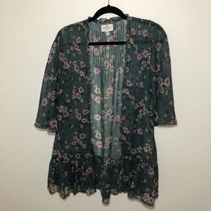 American Eagle Floral Kimono